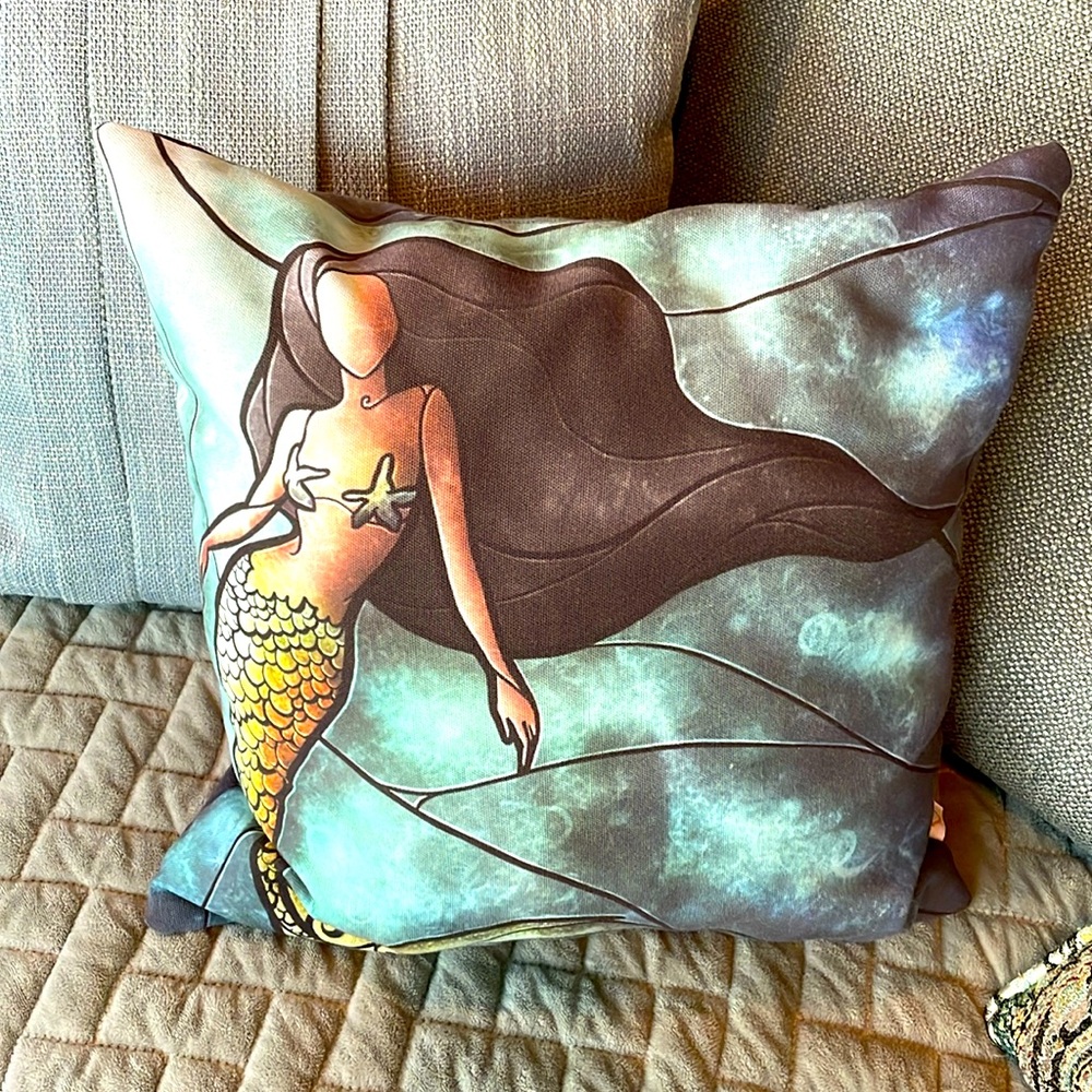 Mermaid Pillow by Kess